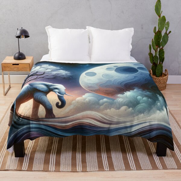 Item preview, An Elephant Under the Moon’s Spell designed and sold by GoBeyondChannel.