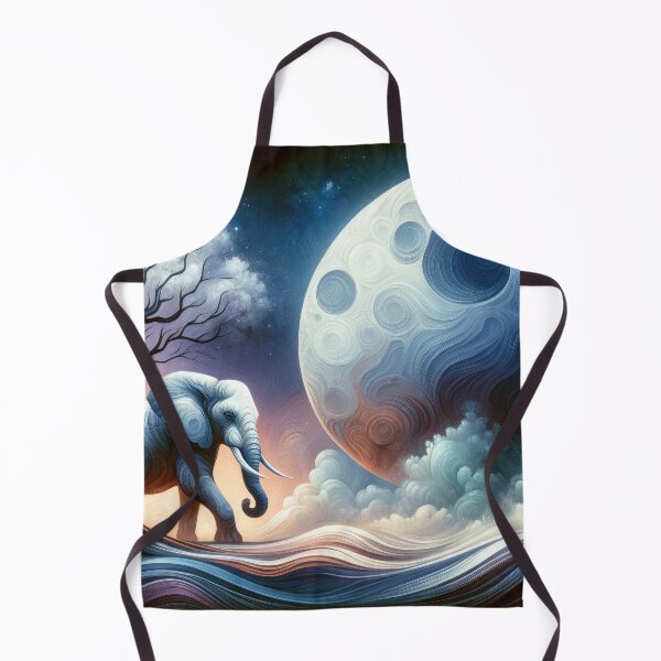 Item preview, An Elephant Under the Moon’s Spell designed and sold by GoBeyondChannel.