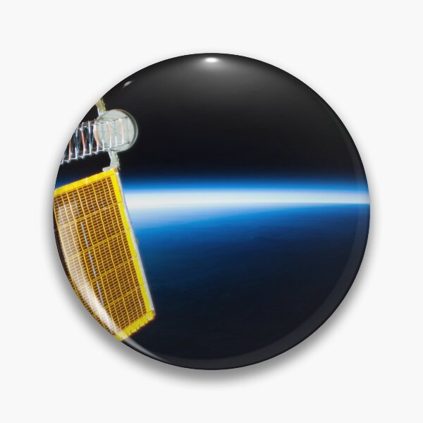 Item preview, STK205011S-Solar arrays backdropped by the blue glow of Earth's limb. designed and sold by StocktrekImages.