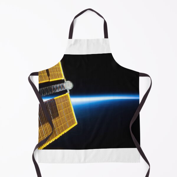 Item preview, STK205011S-Solar arrays backdropped by the blue glow of Earth's limb. designed and sold by StocktrekImages.