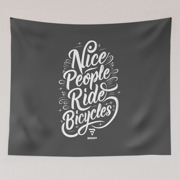 Item preview, Nice people ride bicycles. Biking gift idea designed and sold by BRUNTadventures.