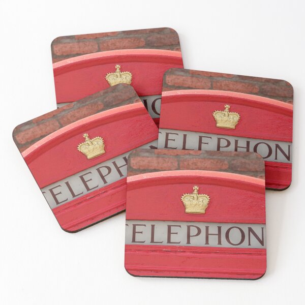 Item preview, Red Phone Box Retro designed and sold by eddiebarronshop.