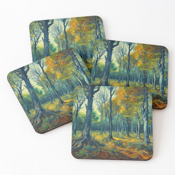 Item preview, Woodland View - Oil Painting Digital Art - Van Gogh Style designed and sold by Star-Fragment.