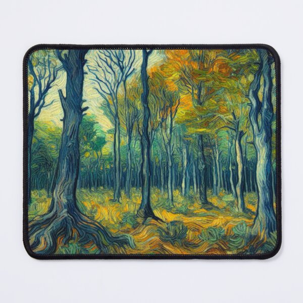 Item preview, Woodland View - Oil Painting Digital Art - Van Gogh Style designed and sold by Star-Fragment.