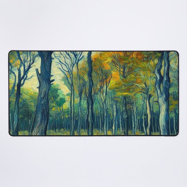 Item preview, Woodland View - Oil Painting Digital Art - Van Gogh Style designed and sold by Star-Fragment.