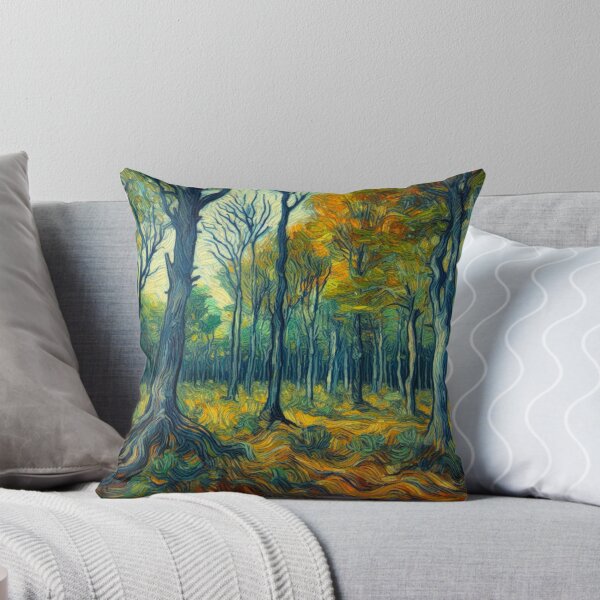 Item preview, Woodland View - Oil Painting Digital Art - Van Gogh Style designed and sold by Star-Fragment.