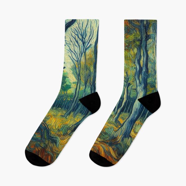 Item preview, Woodland View - Oil Painting Digital Art - Van Gogh Style designed and sold by Star-Fragment.