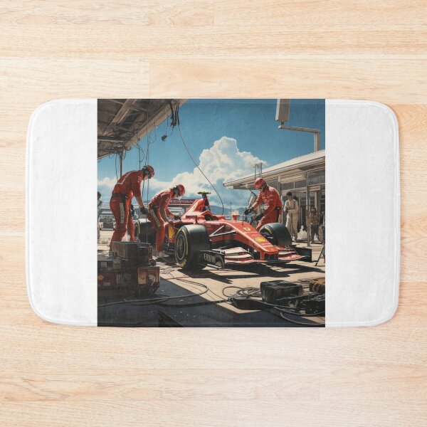 Item preview, Formula one f1 motorsport red car racing race pit stop designed and sold by FrenchsTuck.