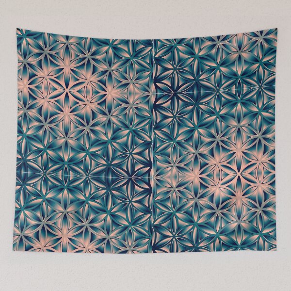 Item preview, Cool Ice Flower of Life  designed and sold by shantilovesart.