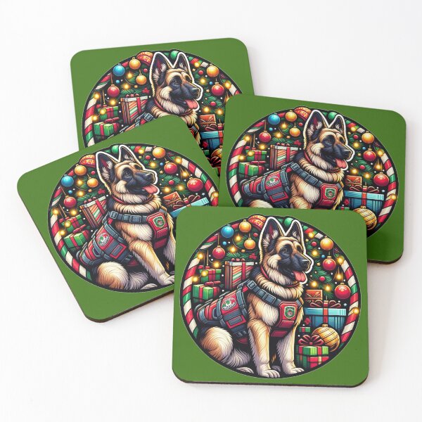 Item preview, Search and Rescue German Shepherd Christmas |Merry Woofmas  designed and sold by TheMostLikely.
