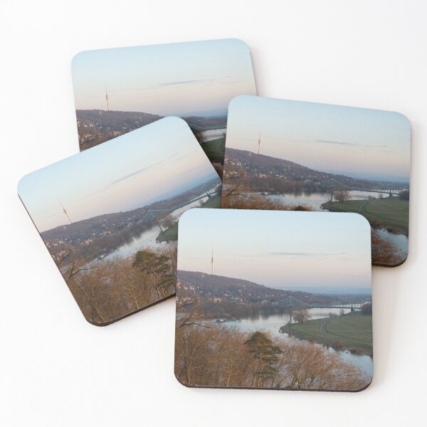 Item preview, Winter atmosphere on the Elbe river in Dresden designed and sold by Heidemüllerin.