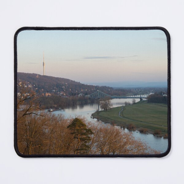 Item preview, Winter atmosphere on the Elbe river in Dresden designed and sold by Heidemüllerin.