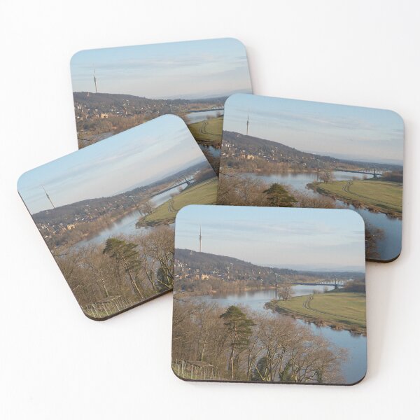 Item preview, Elbe meadows and the bridge called Blaues Wunder in Dresden designed and sold by Heidemüllerin.