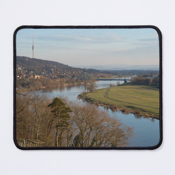 Item preview, Elbe meadows and the bridge called Blaues Wunder in Dresden designed and sold by Heidemüllerin.