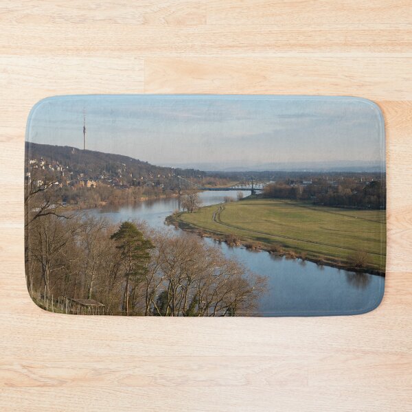 Item preview, Elbe meadows and the bridge called Blaues Wunder in Dresden designed and sold by Heidemüllerin.