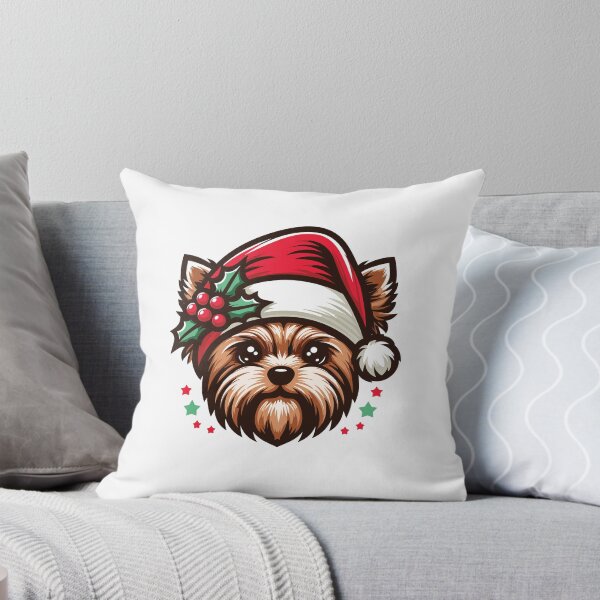 Item preview, Yorkie Dog in a Christmas Hat designed and sold by Arterx.