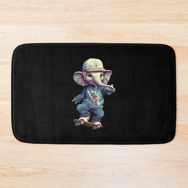Item preview, Elephant Skateboarder: Roll into Adventure with Trunked Thrills designed and sold by hamishby.