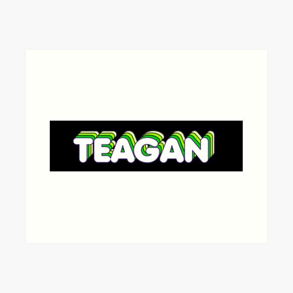 Item preview, Green Layers Teagan Name Label (Black) designed and sold by NormadWorld.