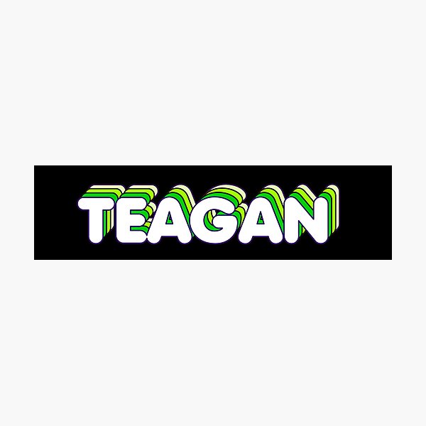 Item preview, Green Layers Teagan Name Label (Black) designed and sold by NormadWorld.