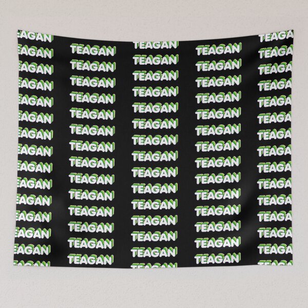 Item preview, Green Layers Teagan Name Label (Black) designed and sold by NormadWorld.