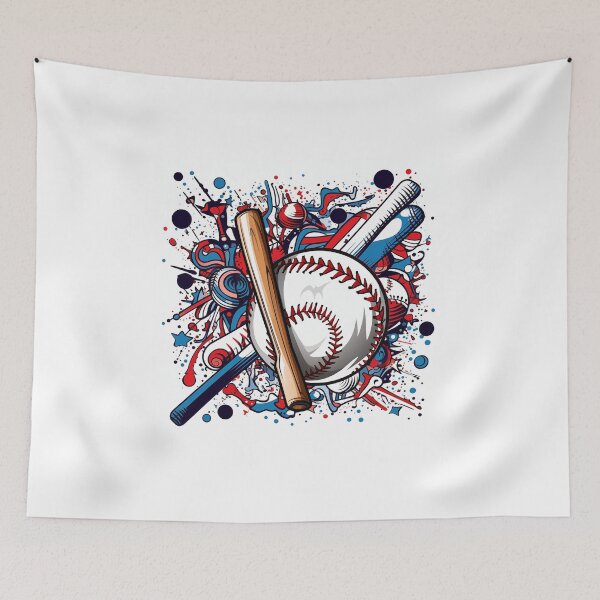Item preview, Baseball ball and bat USA US Team Sport ball and bat softball designed and sold by FrenchsTuck.