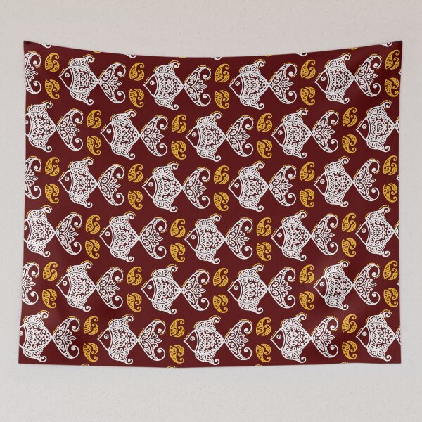 Item preview, Tribal Pattern Alpana art designed and sold by Charmy Design.