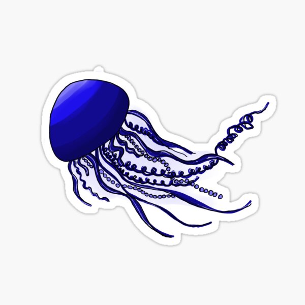 Item preview, bioluminescent jelly, yin yang jelly fish designed and sold by Kassia J Markowska.