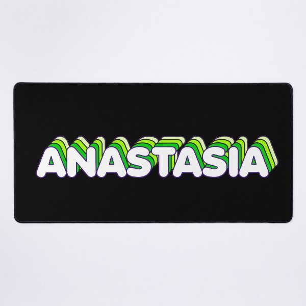 Item preview, Green Layers Anastasia Name Label (Black) designed and sold by NormadWorld.