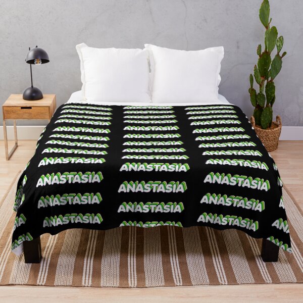 Item preview, Green Layers Anastasia Name Label (Black) designed and sold by NormadWorld.