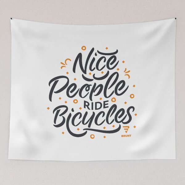 Item preview, Nice people ride bicycles. Biking gift idea designed and sold by BRUNTadventures.