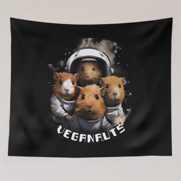 Item preview, Vegan Guinea Pig Astronauts designed and sold by kansaikate.