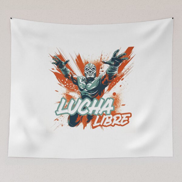 Aperçu de l'œuvre Wrestling Lucha Libre Mexican Catch créée et vendue par FrenchsTuck.