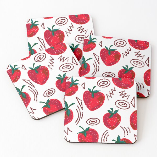 Artikelvorschau, Textur Erdbeeren. Beerenmuster entworfen und verkauft von NayaChu.