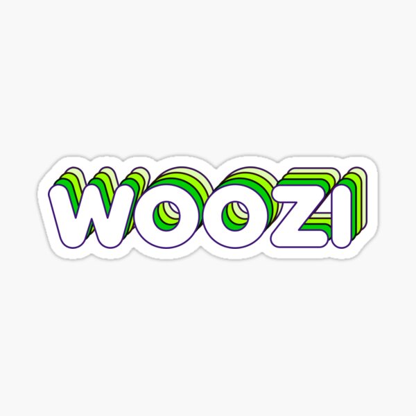 Artikelvorschau, Grüne Schichten Woozi-Namensschild (Schwarz) entworfen und verkauft von NormadWorld.