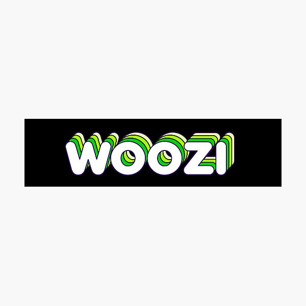 Item preview, Green Layers Woozi Name Label (Black) designed and sold by NormadWorld.