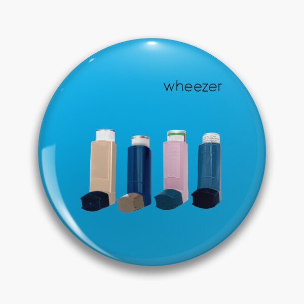 Item preview, Wheezer Blue Album (Weezer but they're actual Asthma Puffers) designed and sold by superraddd.
