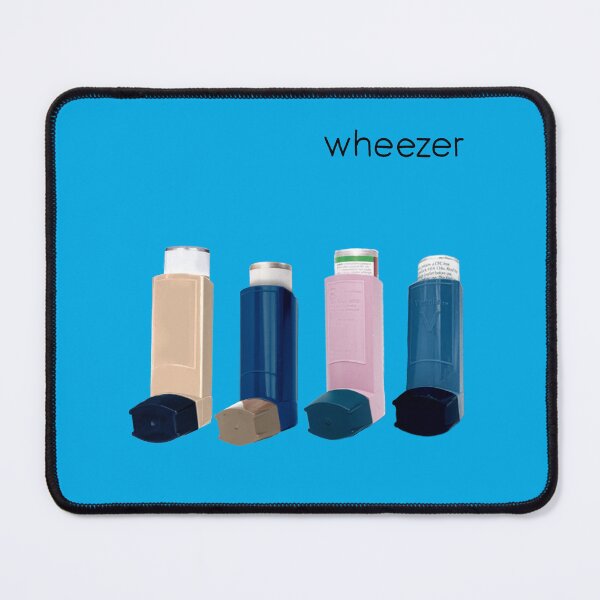 Item preview, Wheezer Blue Album (Weezer but they're actual Asthma Puffers) designed and sold by superraddd.