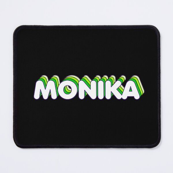 Item preview, Green Layers Monika Name Label (Black) designed and sold by NormadWorld.