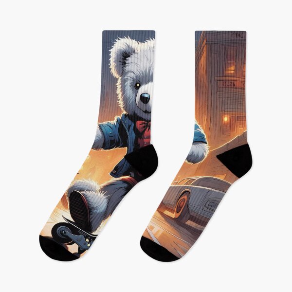 Artikelvorschau, Teddy auf Rollschuhen entworfen und verkauft von Colin Bentham.