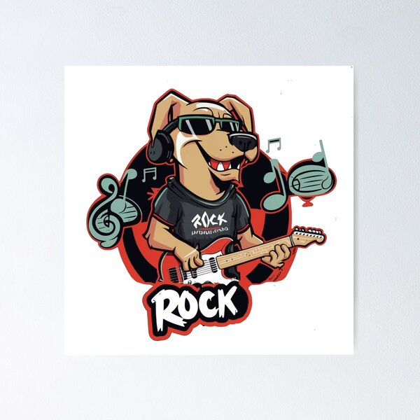 Item preview, Rocker Dog designed and sold by NotesForMusic.