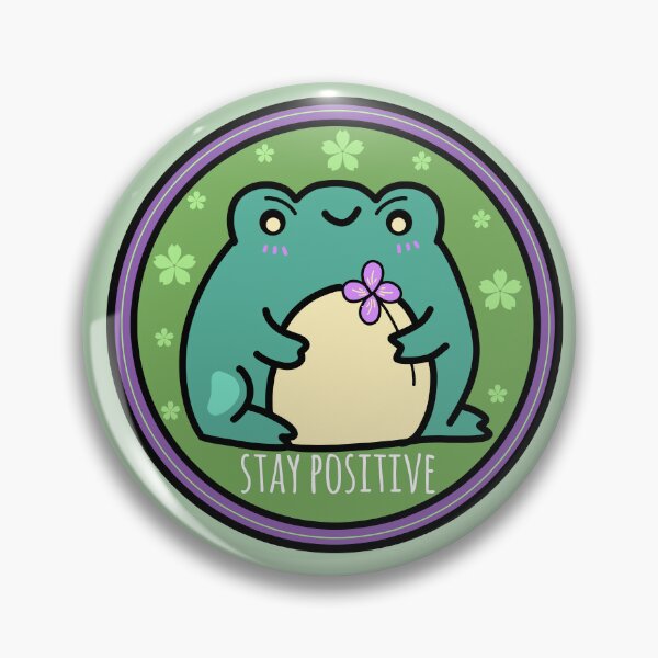 Item preview, Stay positive frog  designed and sold by Quacktails.