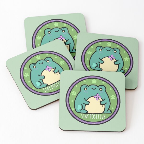 Item preview, Stay positive frog  designed and sold by Quacktails.