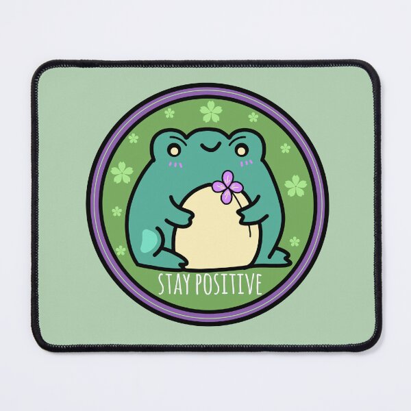 Item preview, Stay positive frog  designed and sold by Quacktails.