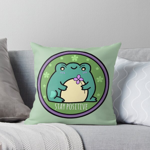 Item preview, Stay positive frog  designed and sold by Quacktails.