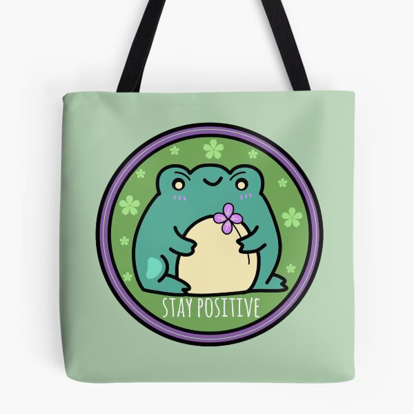Item preview, Stay positive frog  designed and sold by Quacktails.