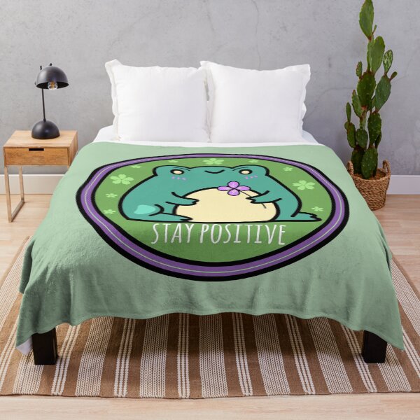 Item preview, Stay positive frog  designed and sold by Quacktails.
