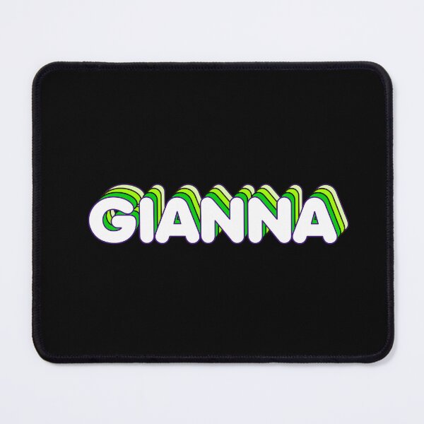 Item preview, Green Layers Gianna Name Label (Black) designed and sold by NormadWorld.