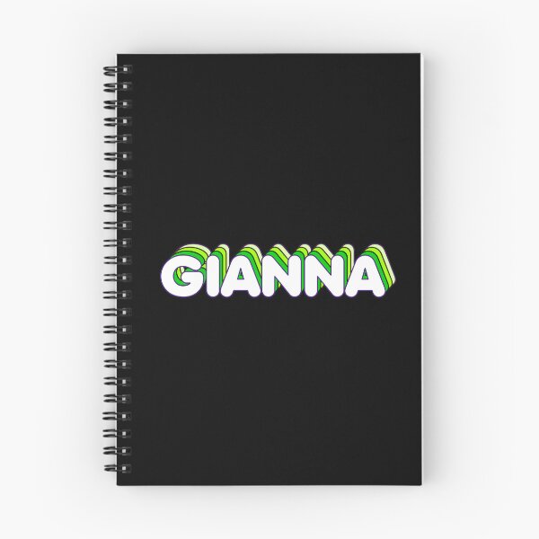 Item preview, Green Layers Gianna Name Label (Black) designed and sold by NormadWorld.