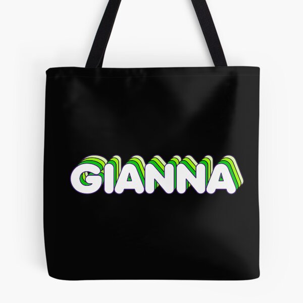 Item preview, Green Layers Gianna Name Label (Black) designed and sold by NormadWorld.