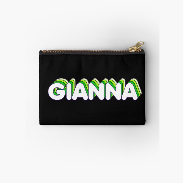 Item preview, Green Layers Gianna Name Label (Black) designed and sold by NormadWorld.